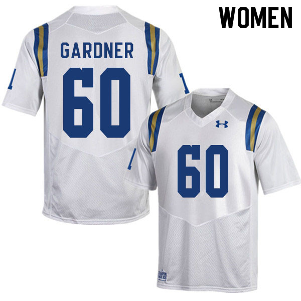 Women #60 Beau Gardner UCLA Bruins College Football Jerseys Sale-White - Click Image to Close